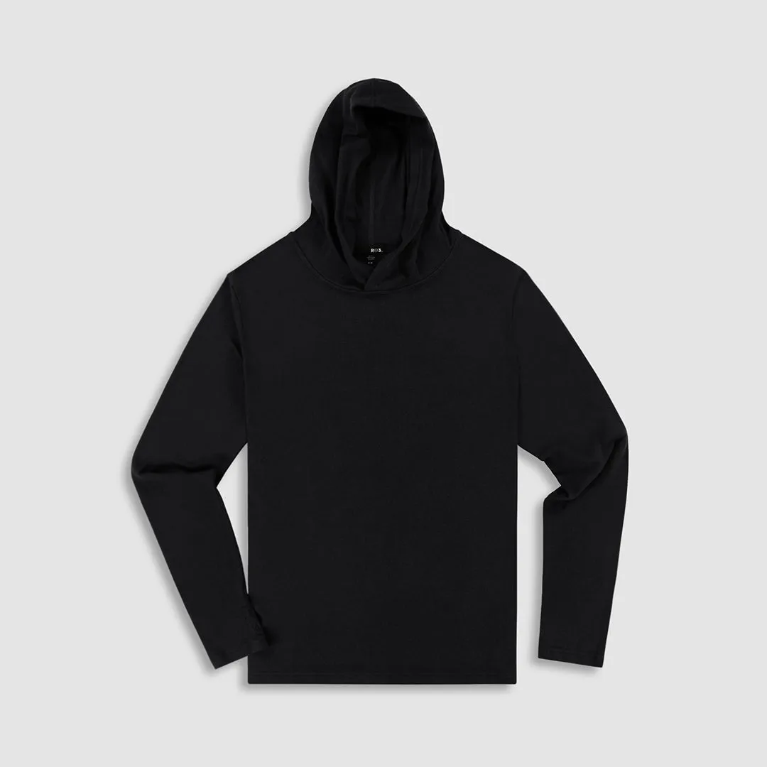 Easy Mesh Hooded T-Shirt Black